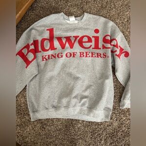 Brew city, Budweiser, King of beers, crewneck sweatshirt